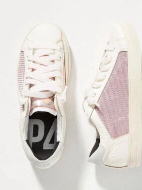 P448 Johnny low top sneakers jolly Polly pink and white -37 6.5-7